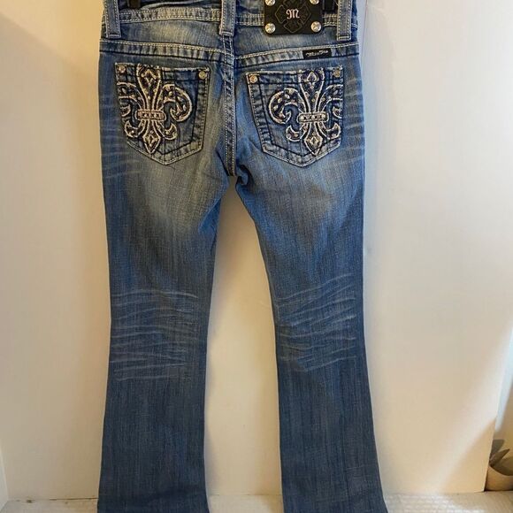 Miss Me size 26 bling rhinestones JP5360bv boot denim jeans - Picture 1 of 6